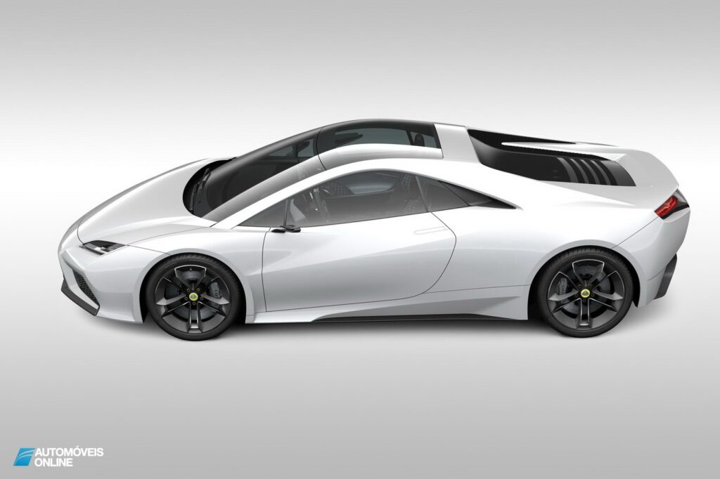 Lotus Esprit traseira perfil esquerdo 2013