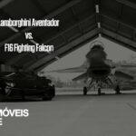 Será que Lamborghini Aventador vence F-16 Fighting Falcon