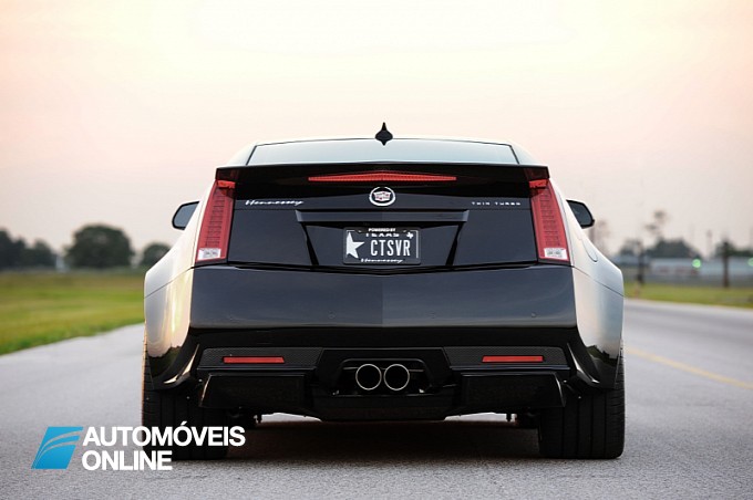 hennessey turns cts v into 1200 hp twin turbo monster rear view