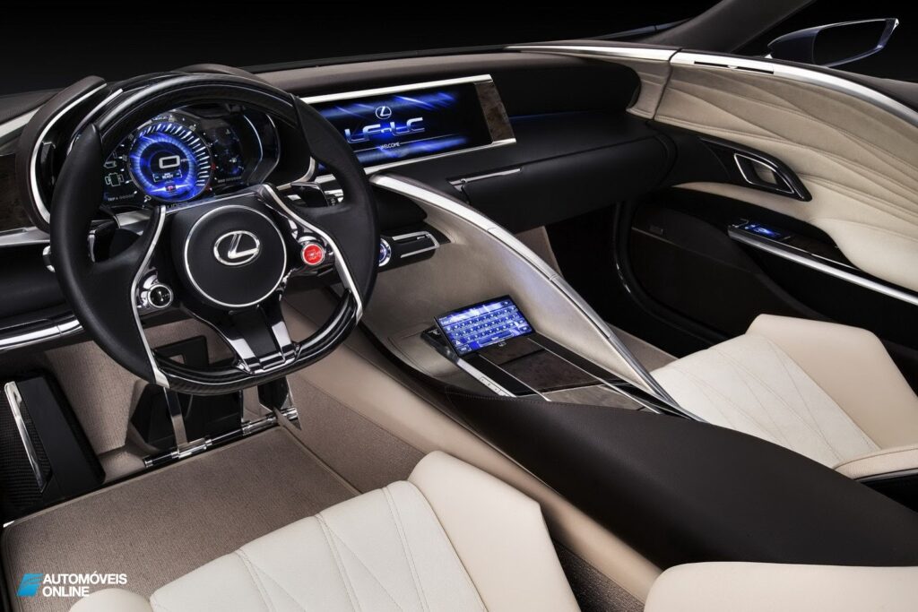 New Lexus LF-LC Concept Blue opala 2013 interior view