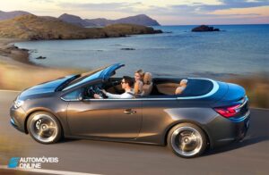 New Opel Cascada Cabriolet Profile Left top Side View