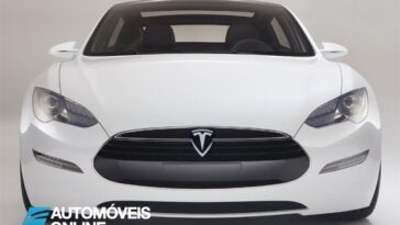 New Tesla model s-sedan front face View electricar