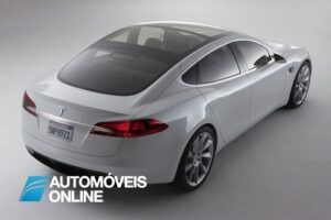 New Tesla model s-sedan rear right View electricar