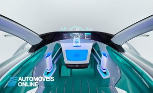 first view Honda Micro Commuter Concept comand tablet view 2013