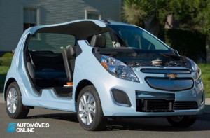 first view New Chevrolet Spark EV cut view 2013