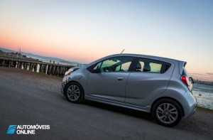 first view New Chevrolet Spark EV rear profile left view 2013