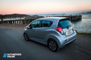 first view New Chevrolet Spark EV rear view 2013