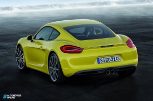 new porsche cayman 2013 rear view