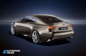 New Lexus IS 2013 rear profile left view