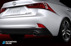 New Lexus IS 2013 right corner Rear view