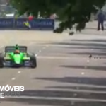 Vídeo! Corrida de Fórmula Indy interrompida por familia de Patos