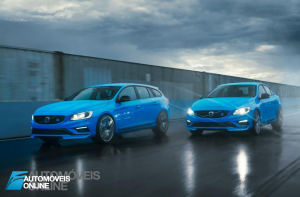 New Volvo V60 T6 Polestar break and sedan front view 2014