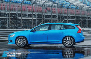 New Volvo V60 T6 Polestar left profile view 2014