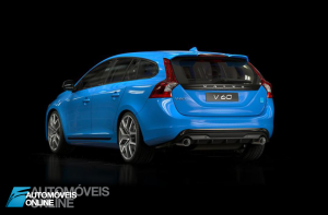 New Volvo V60 T6 Polestar quarter rear left profile view 2014