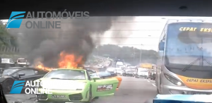 Lamborghini! Acidente de viação milionário