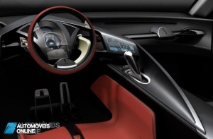 Toyota FT-HS front interior console view