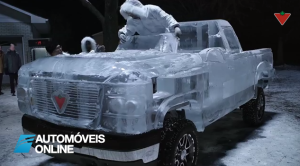 Sabe como se faz uma carrinha em gelo?