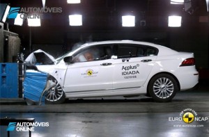 EuroNCAP 2013 Crash teste Qoros 3 Sedan profile view