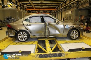 EuroNCAP 2013 Crash teste lexus profile view
