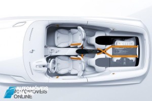 New volvo xc90 concept xc coupe live trace draw top interior view - Detroit Salon 2014