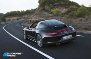 new Porsche 911 Targa 2015 black rear view