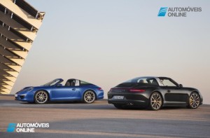new Porsche 911 Targa 2015 front and rear view