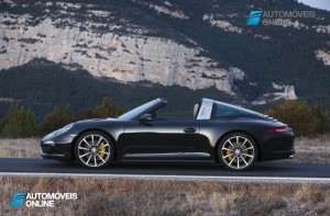 new Porsche 911 Targa 2015 front and rear view
