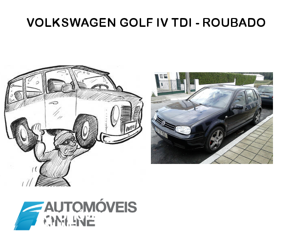 Volkswagen Golf IV TDI roubado em Alfena