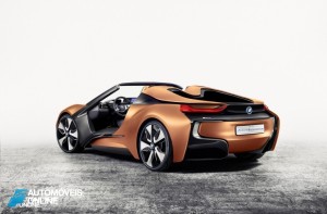 New BMW i8 concept left rear profile view 2016