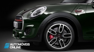 New Mini John Cooper Works Convertible front left profile view 2016
