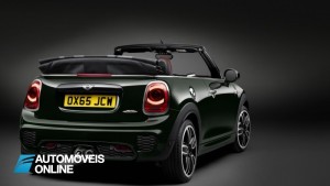 New Mini John Cooper Works Convertible right rear quarter view 2016