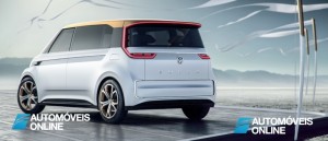 New volkswagen budd-e concept left rear view