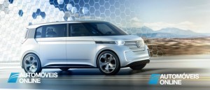 New volkswagen budd-e concept right front profile view
