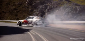 Mad Mike em "Conquer the Cape". Muita borracha queimada