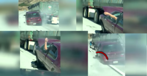 Insólito. Carro arrastado por camião durante seis quilómetros