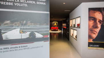 Lamborghini premeia carreira de Ayrton Senna com exposição