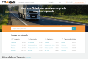 Precisa de um camião usado veículos comerciais ou uma maquinaria usada? Tradus é a solução.