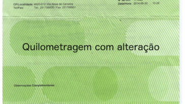 Registo da adulteração de quilómetros obrigatória na ficha de inspeção automóvel