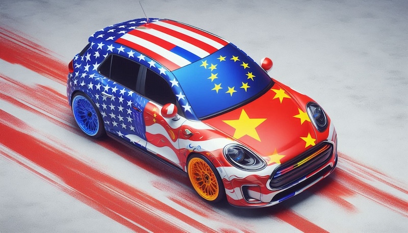 Na indústria automóvel, quem é mais poderoso, os EUA a Europa ou a China?